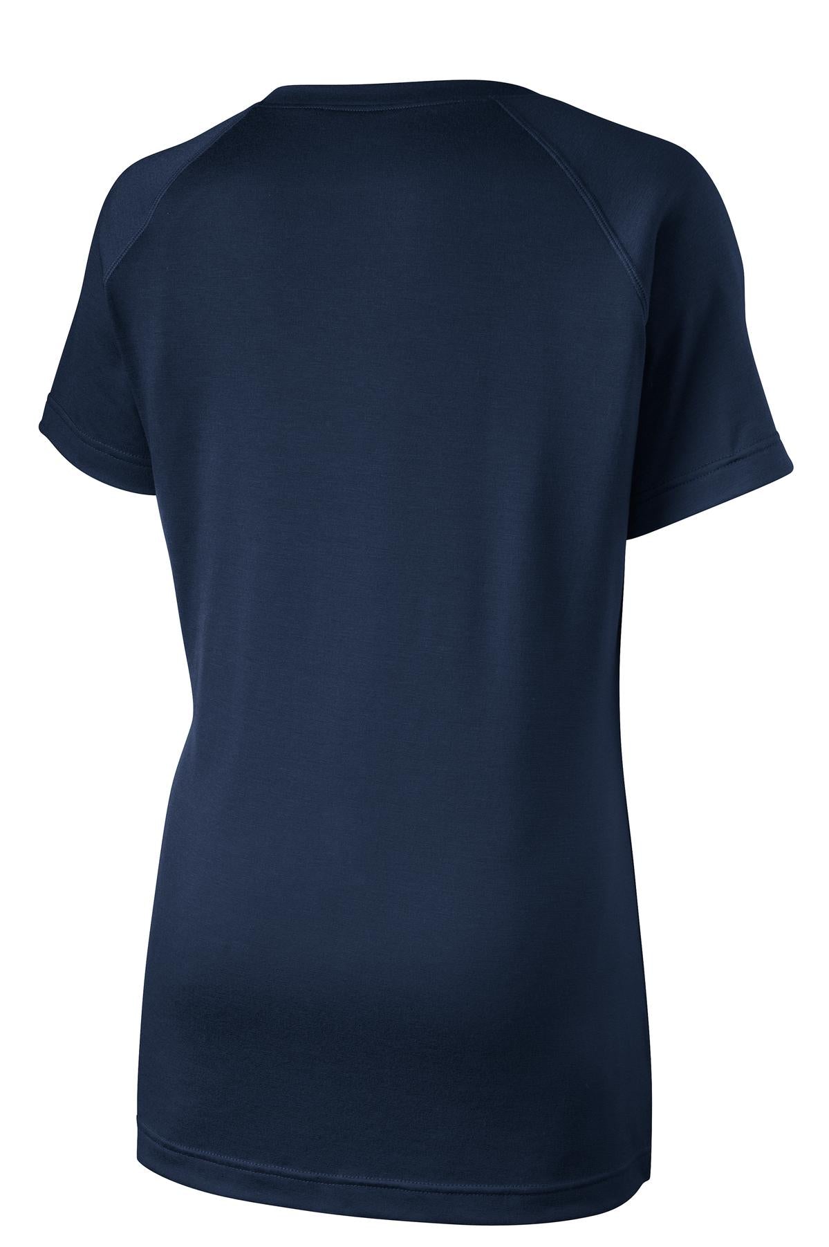 Sport-Tek Women's Ultimate Performance V-Neck - True Navy