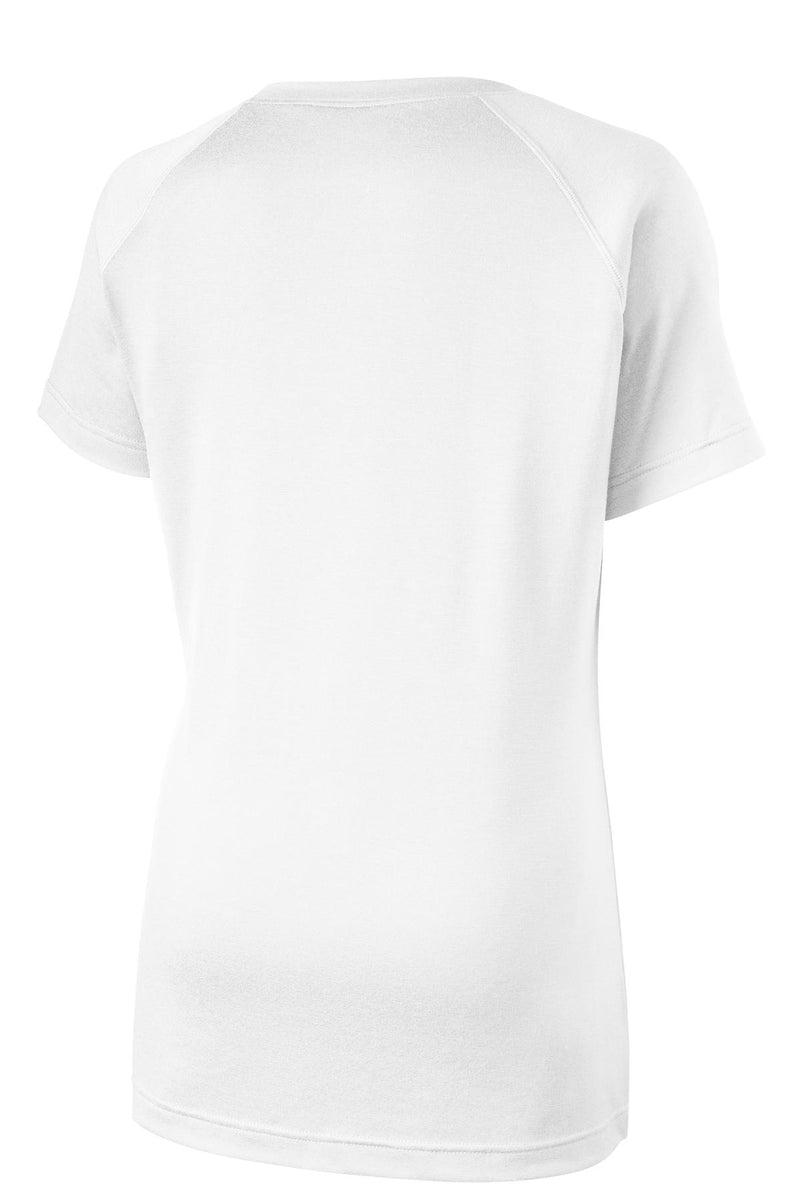 Sport-Tek Women's Ultimate Performance V-Neck - White