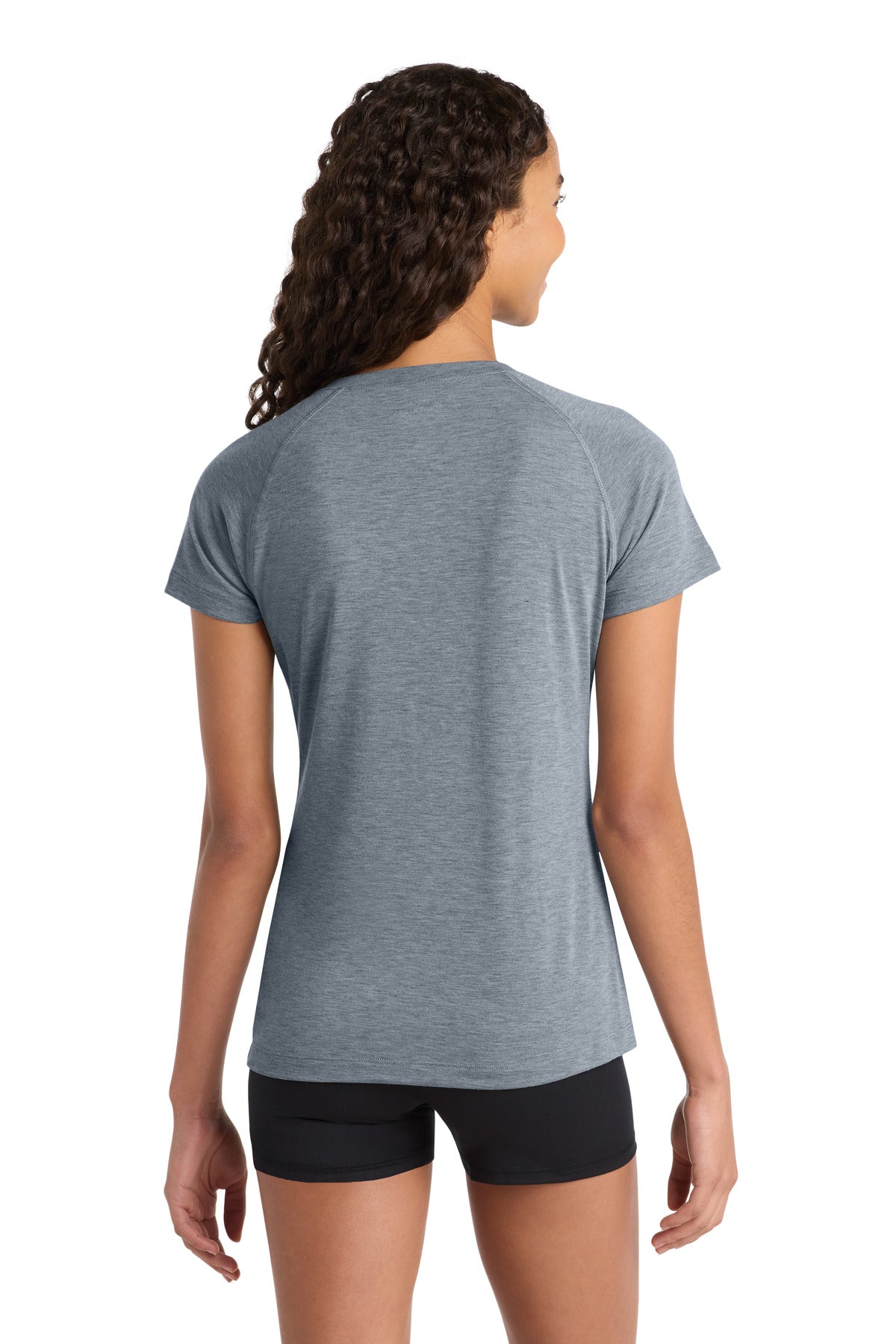 Sport-Tek Women's Ultimate Performance V-Neck - Heather Grey