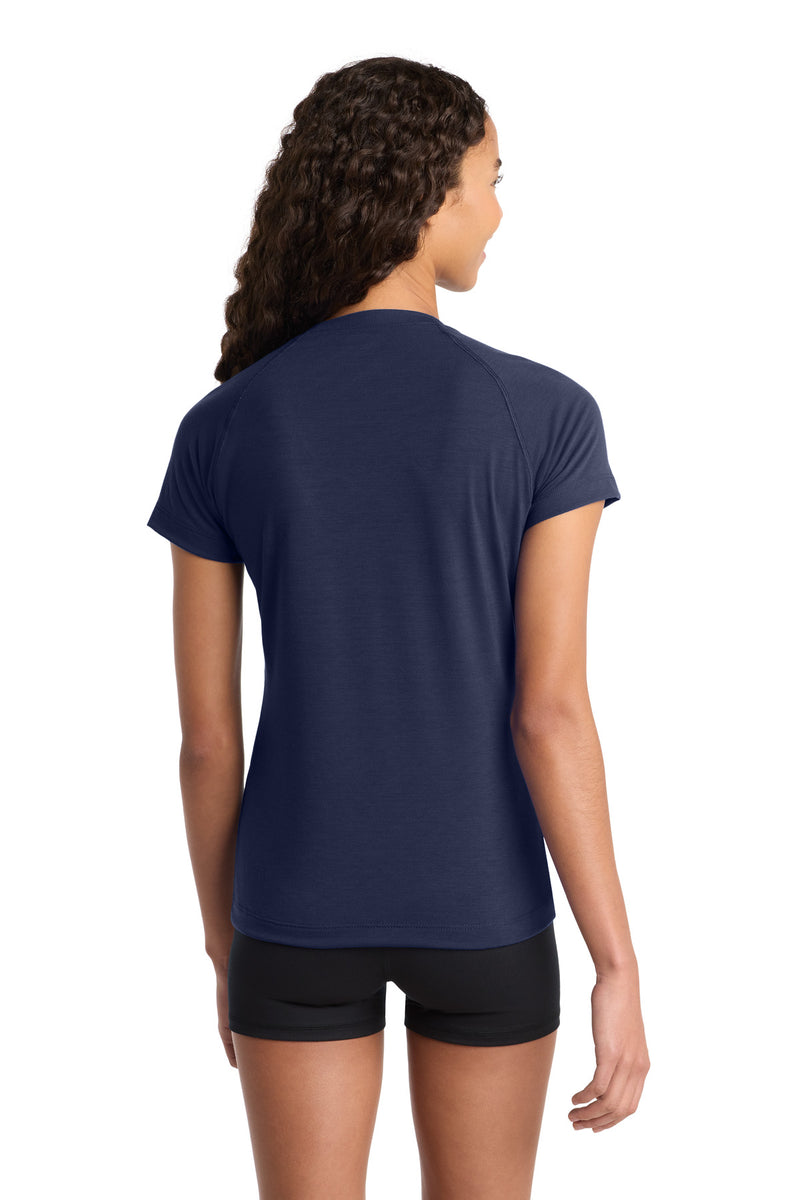 Sport-Tek Women's Ultimate Performance V-Neck - True Navy