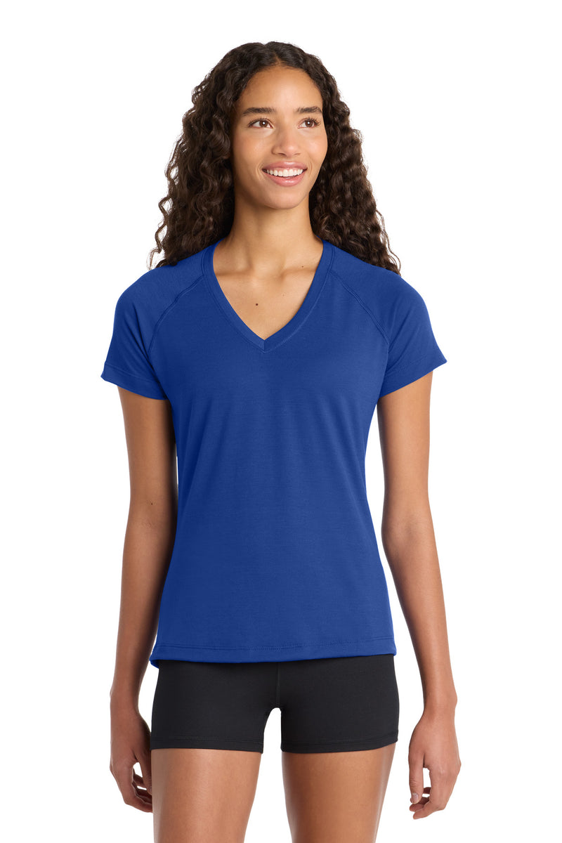 Sport-Tek Women's Ultimate Performance V-Neck - True Royal