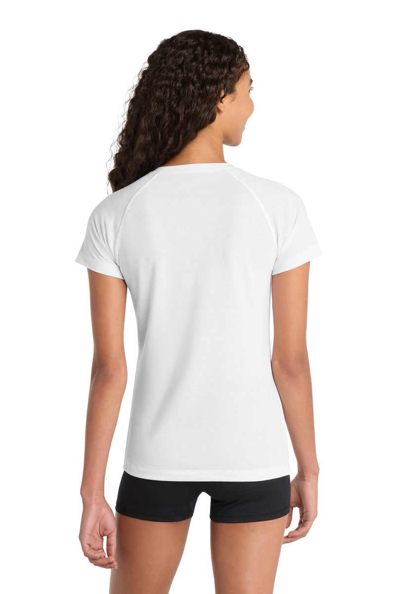 Sport-Tek Women's Ultimate Performance V-Neck - White