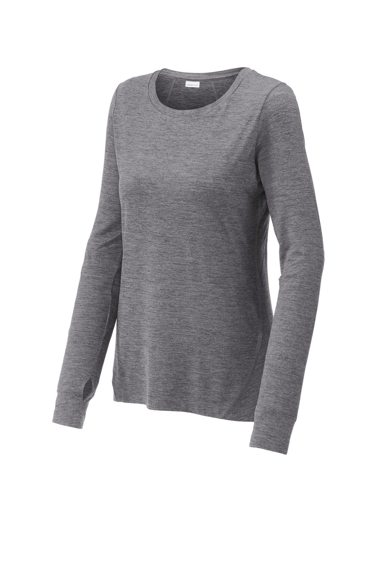 Sport-Tek  Women's Exchange 1.5 Long Sleeve Crew - Grey Heather