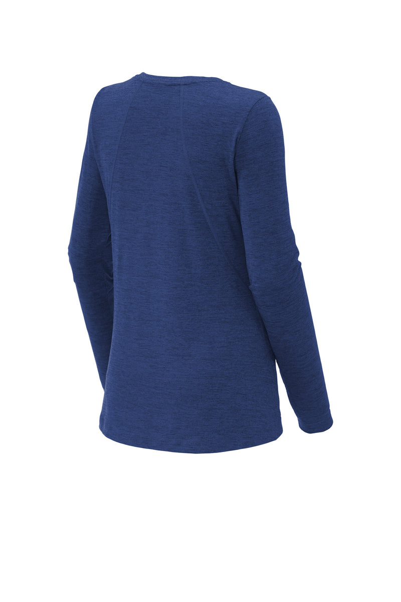Sport-Tek  Women's Exchange 1.5 Long Sleeve Crew - True Royal Heather