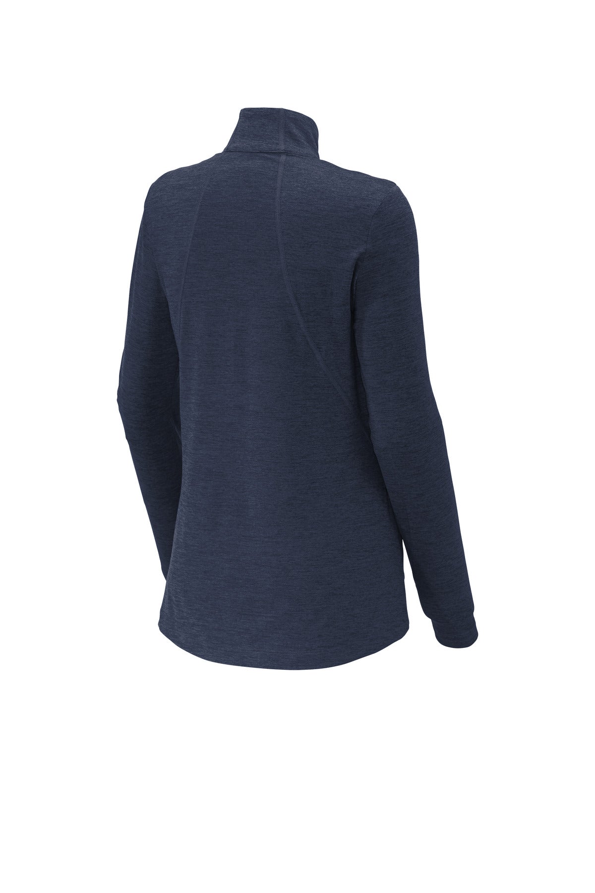 Sport-Tek Women's Exchange 1.5 Long Sleeve 1/2-Zip - Dark Denim Heather