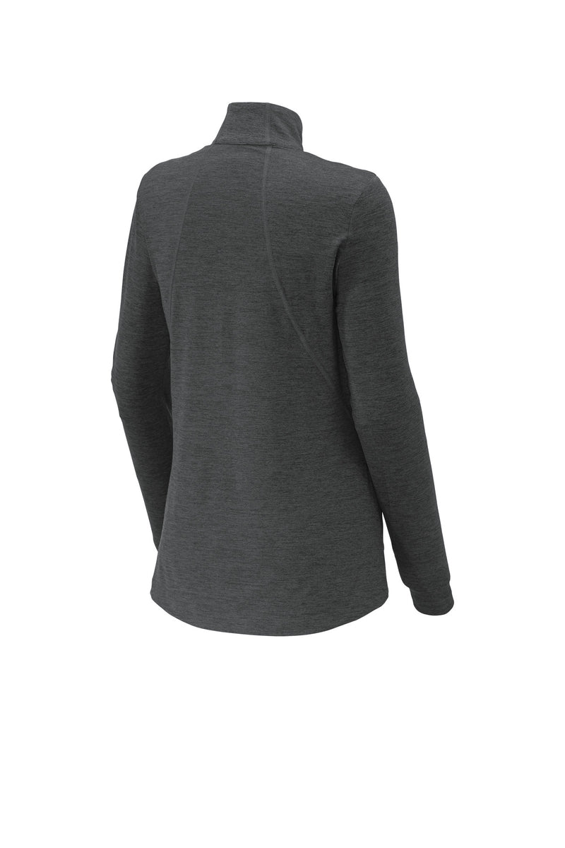 Sport-Tek Women's Exchange 1.5 Long Sleeve 1/2-Zip - Graphite Heather