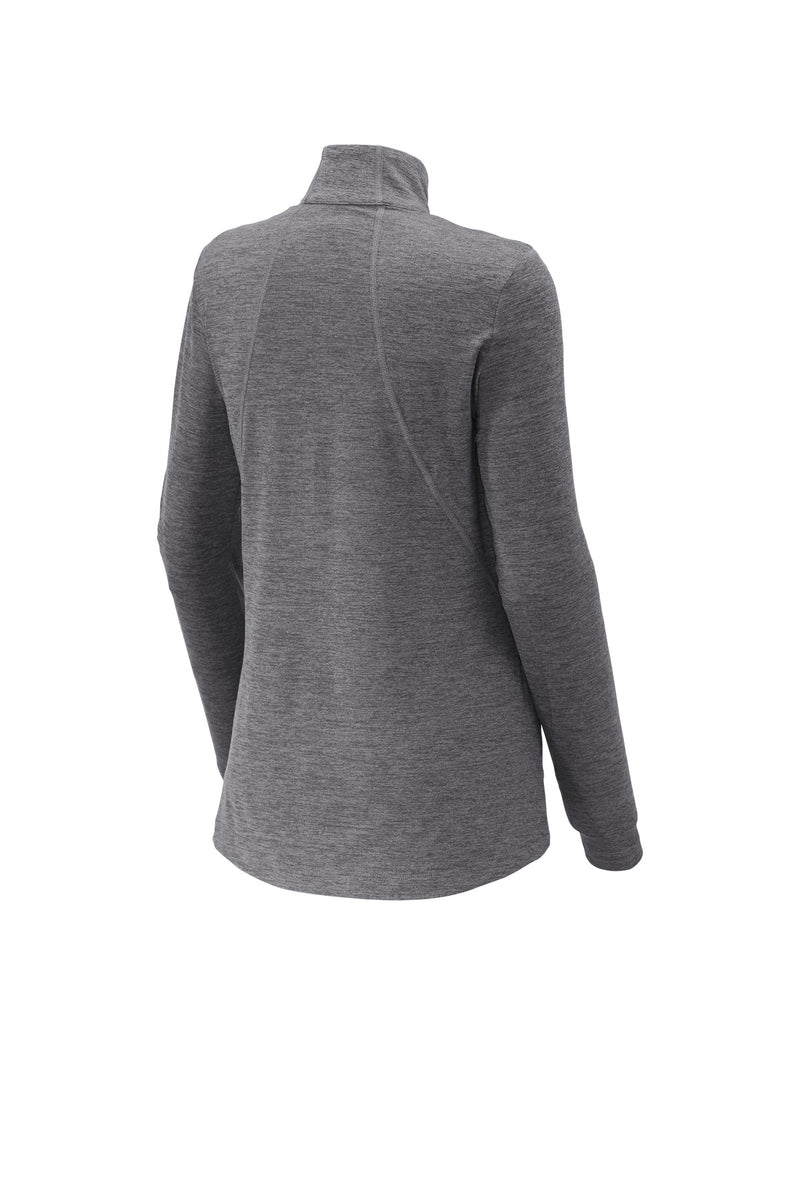Sport-Tek Women's Exchange 1.5 Long Sleeve 1/2-Zip - Grey Heather