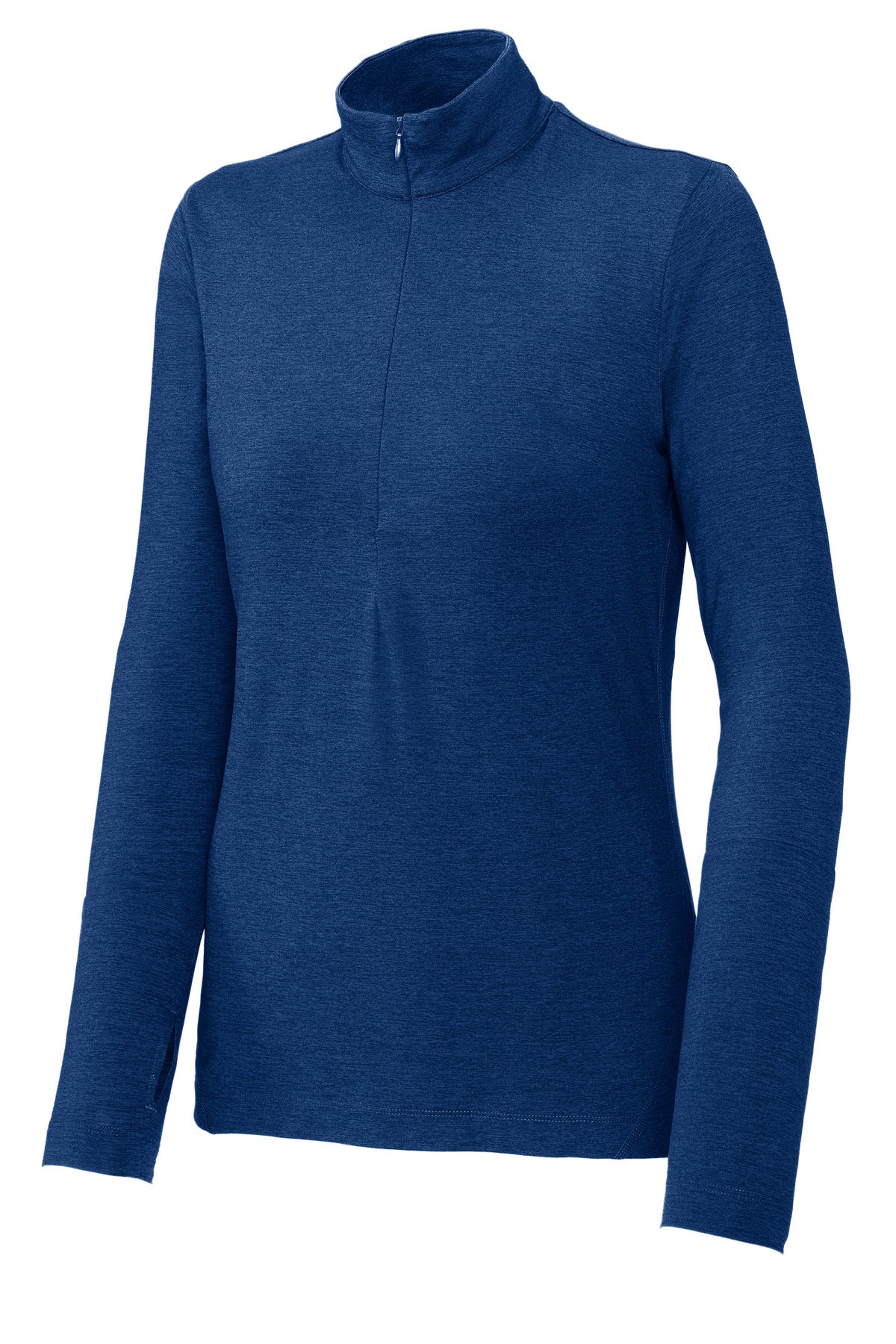 Sport-Tek Women's Exchange 1.5 Long Sleeve 1/2-Zip - True Royal Heather