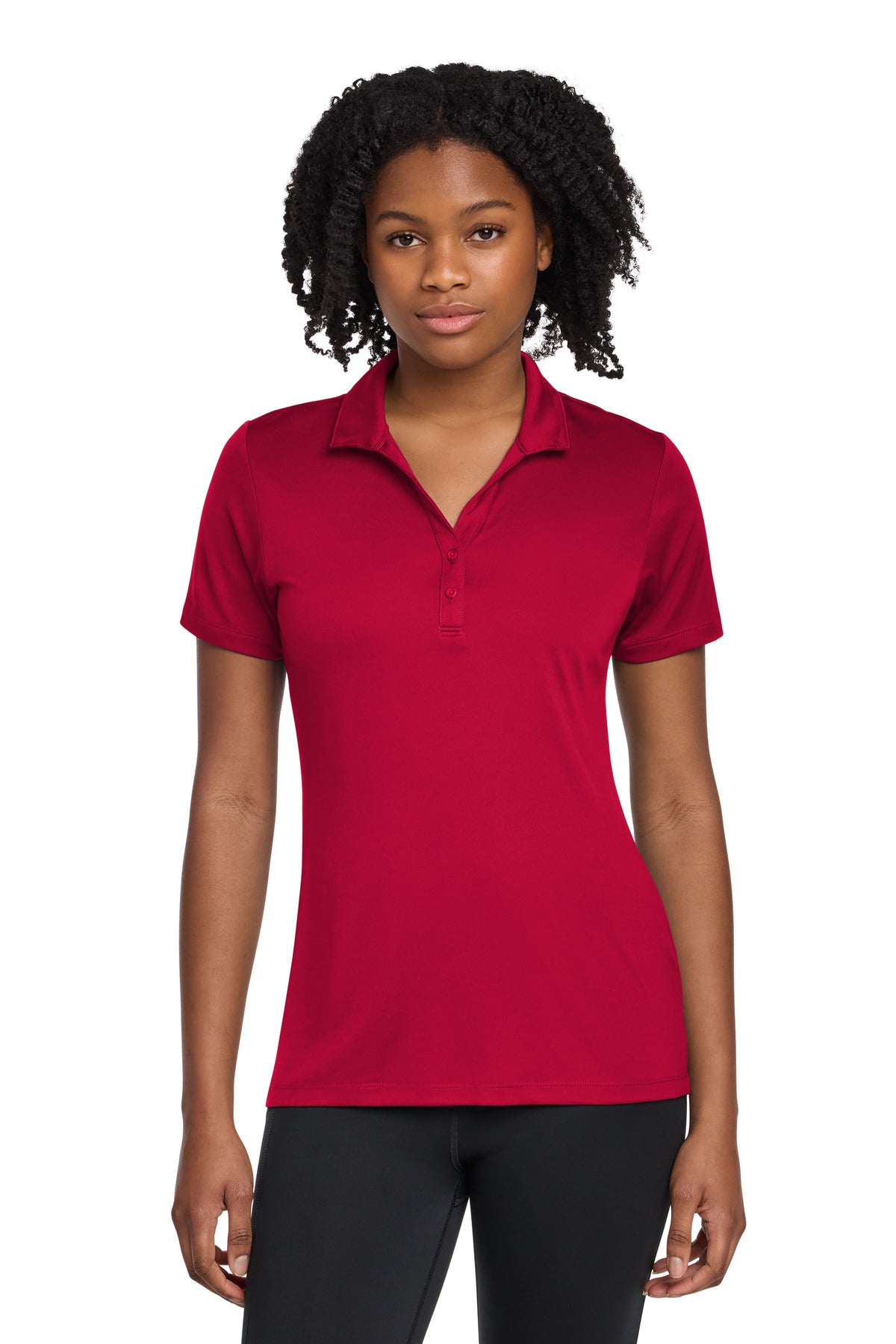 Sport-Tek Women's PosiCharge Re-Compete Polo - Deep Red