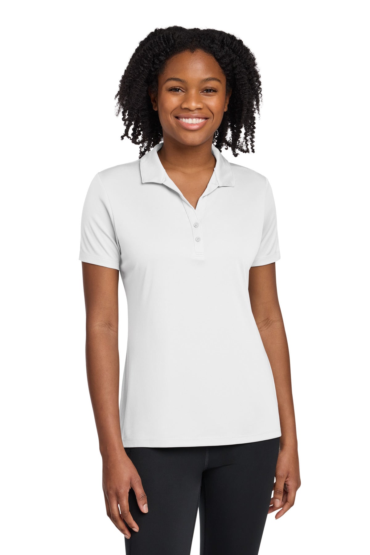 Sport-Tek Women's PosiCharge Re-Compete Polo - White