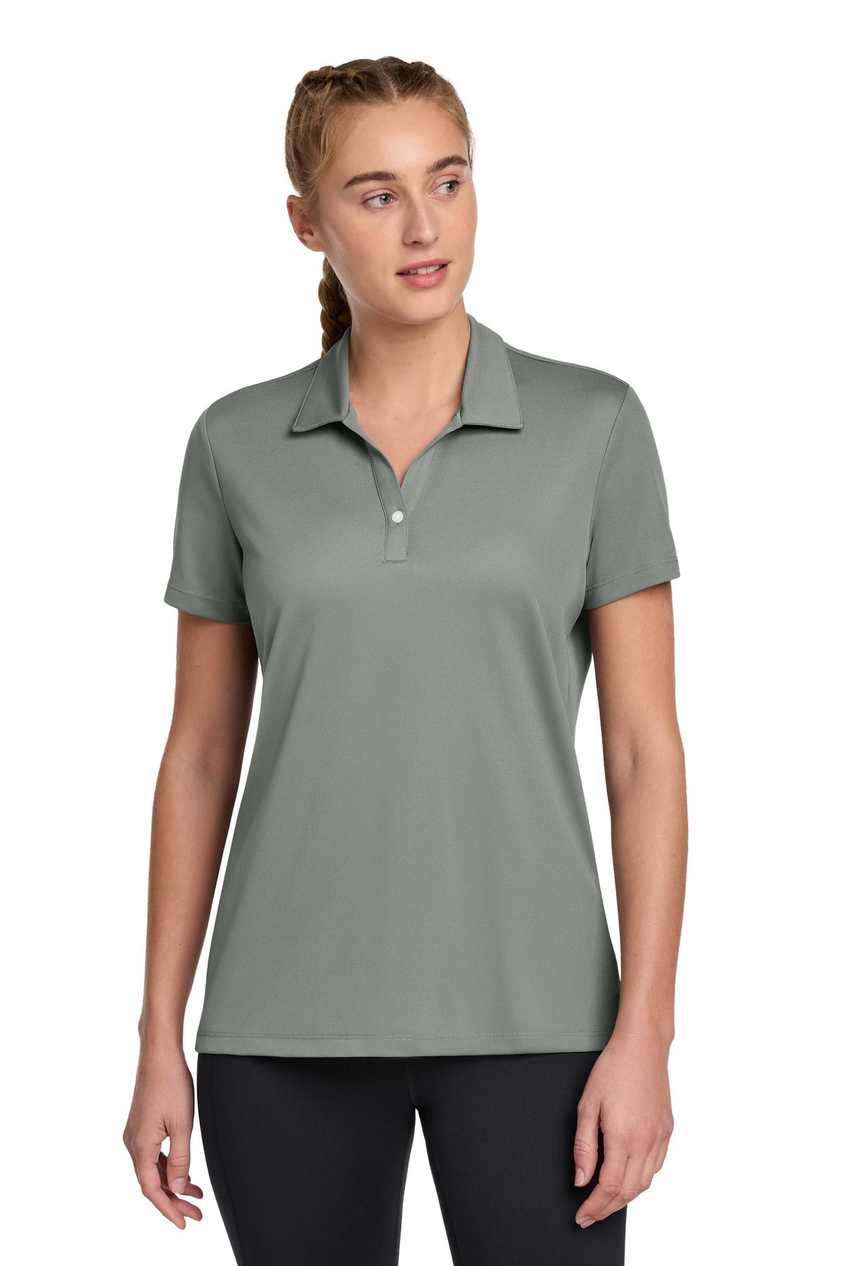 Sport-Tek Women's UV Micropique Polo - Grey Concrete