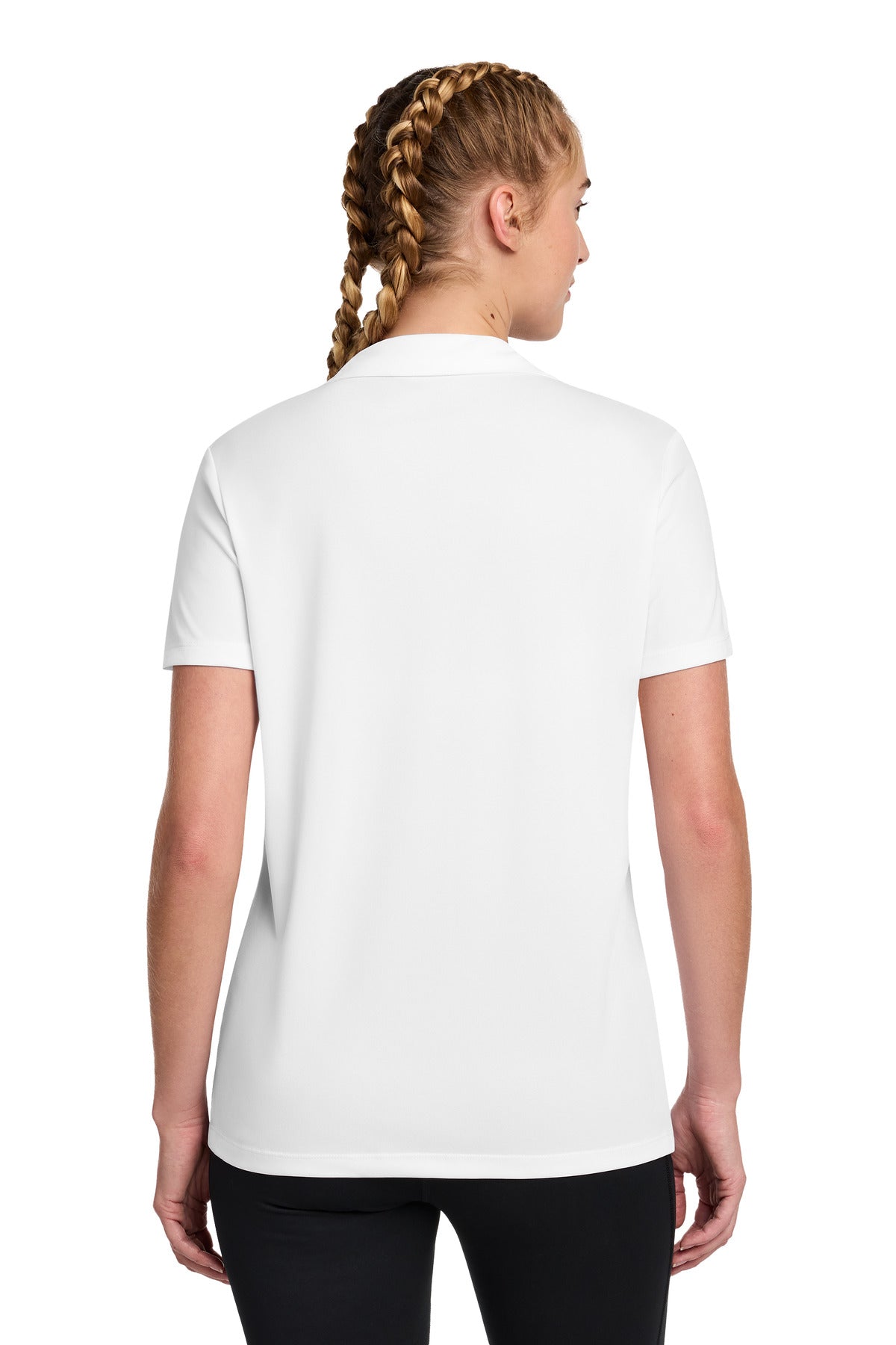 Sport-Tek Women's UV Micropique Polo - White