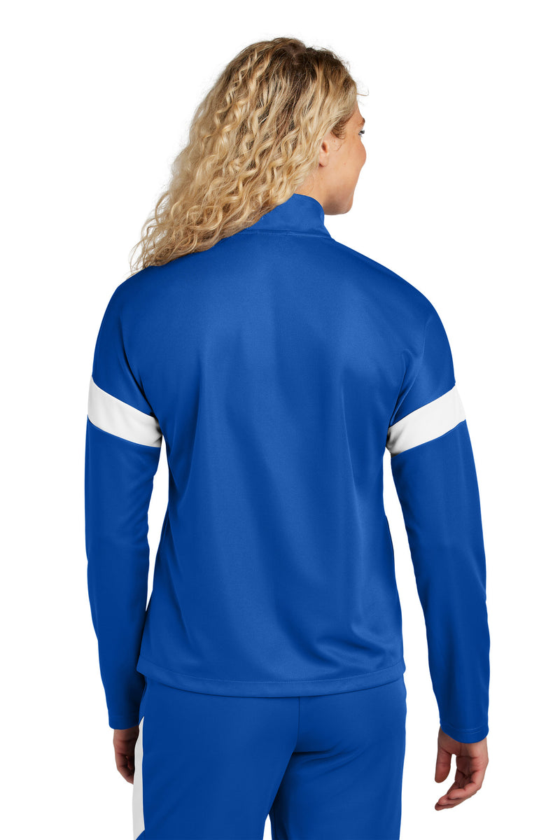Sport-Tek Women's Travel Full-Zip Jacket - True Royal/ White