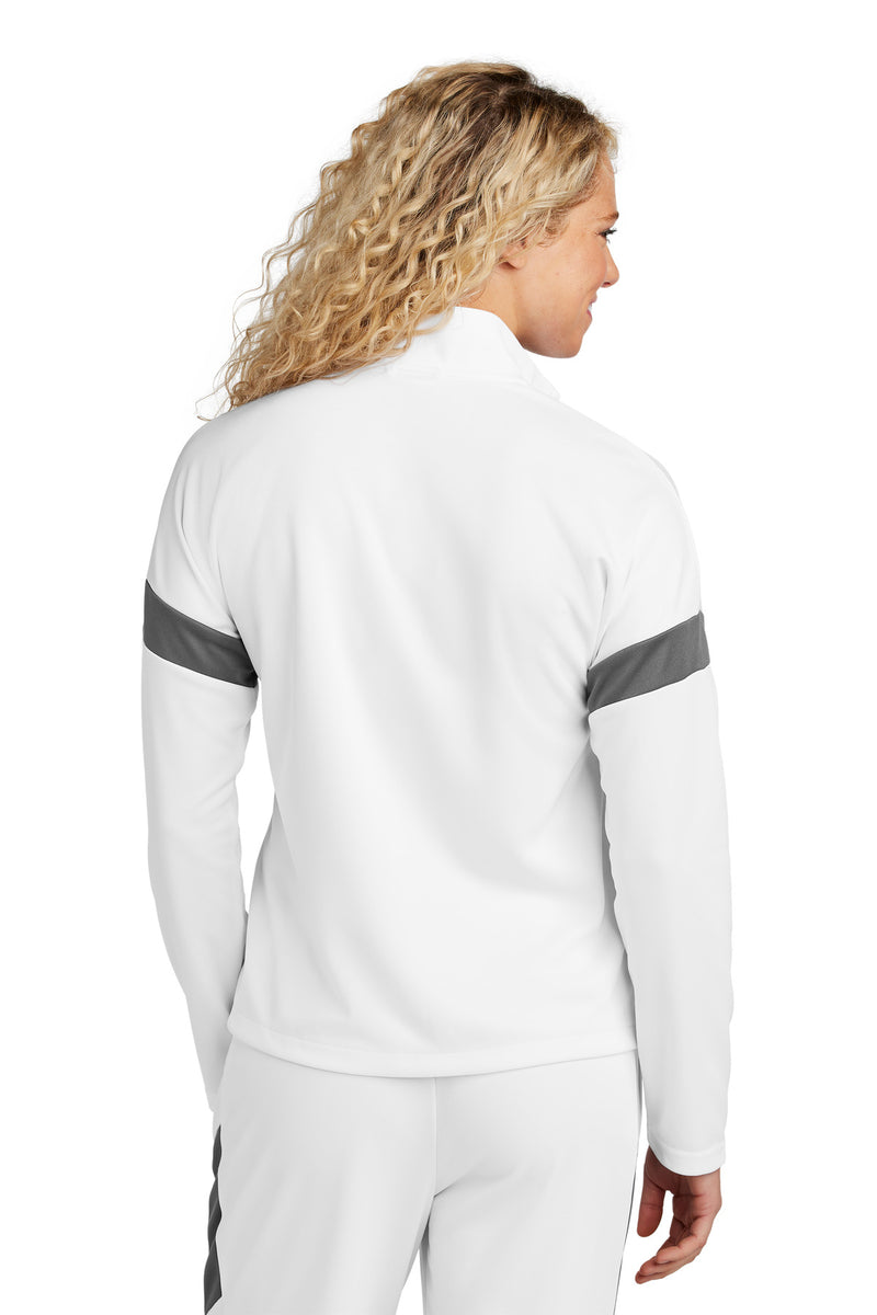Sport-Tek Women's Travel Full-Zip Jacket - White/ Iron Grey