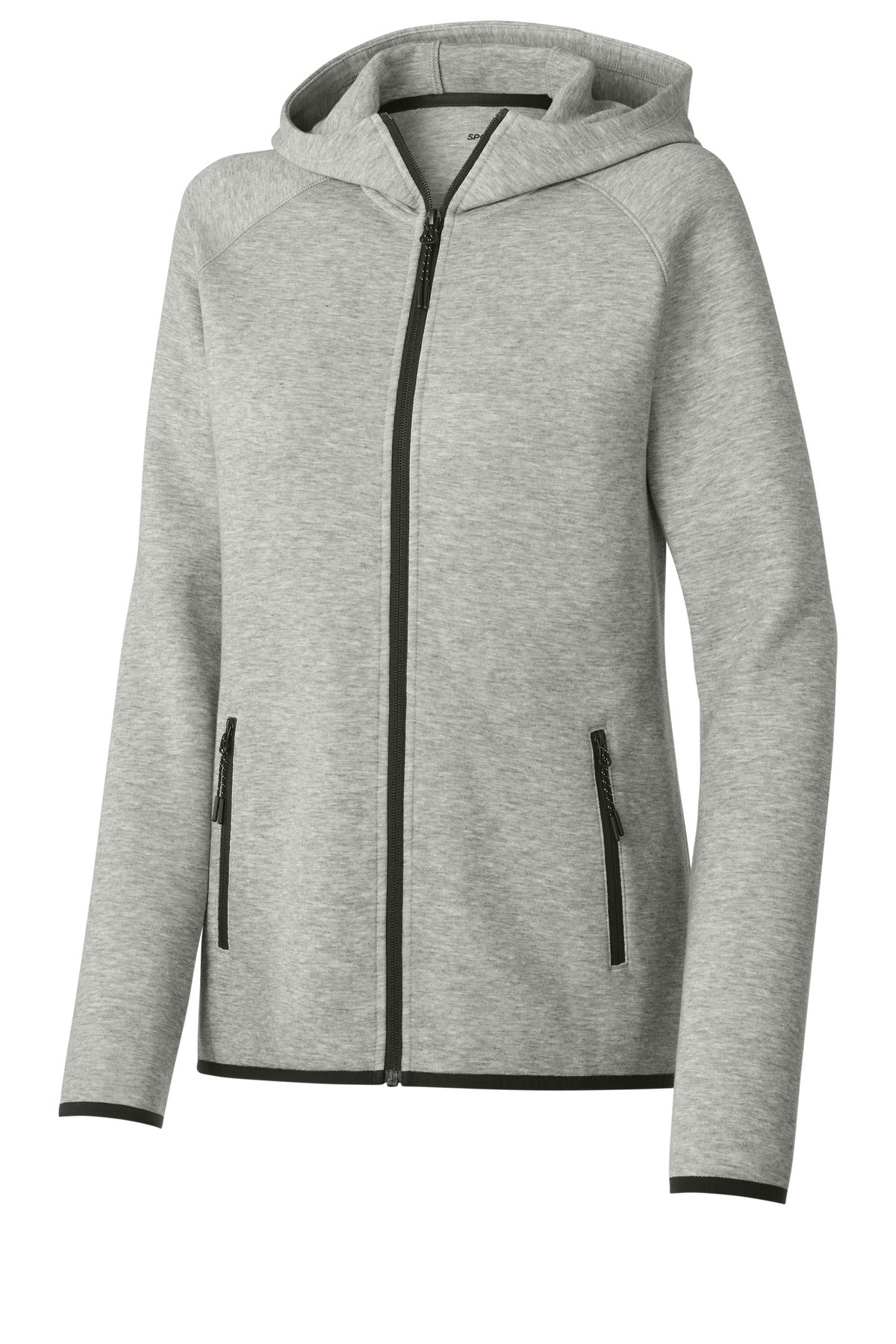 Sport-Tek Women's Phenom Full-Zip Hoodie - Athletic Heather