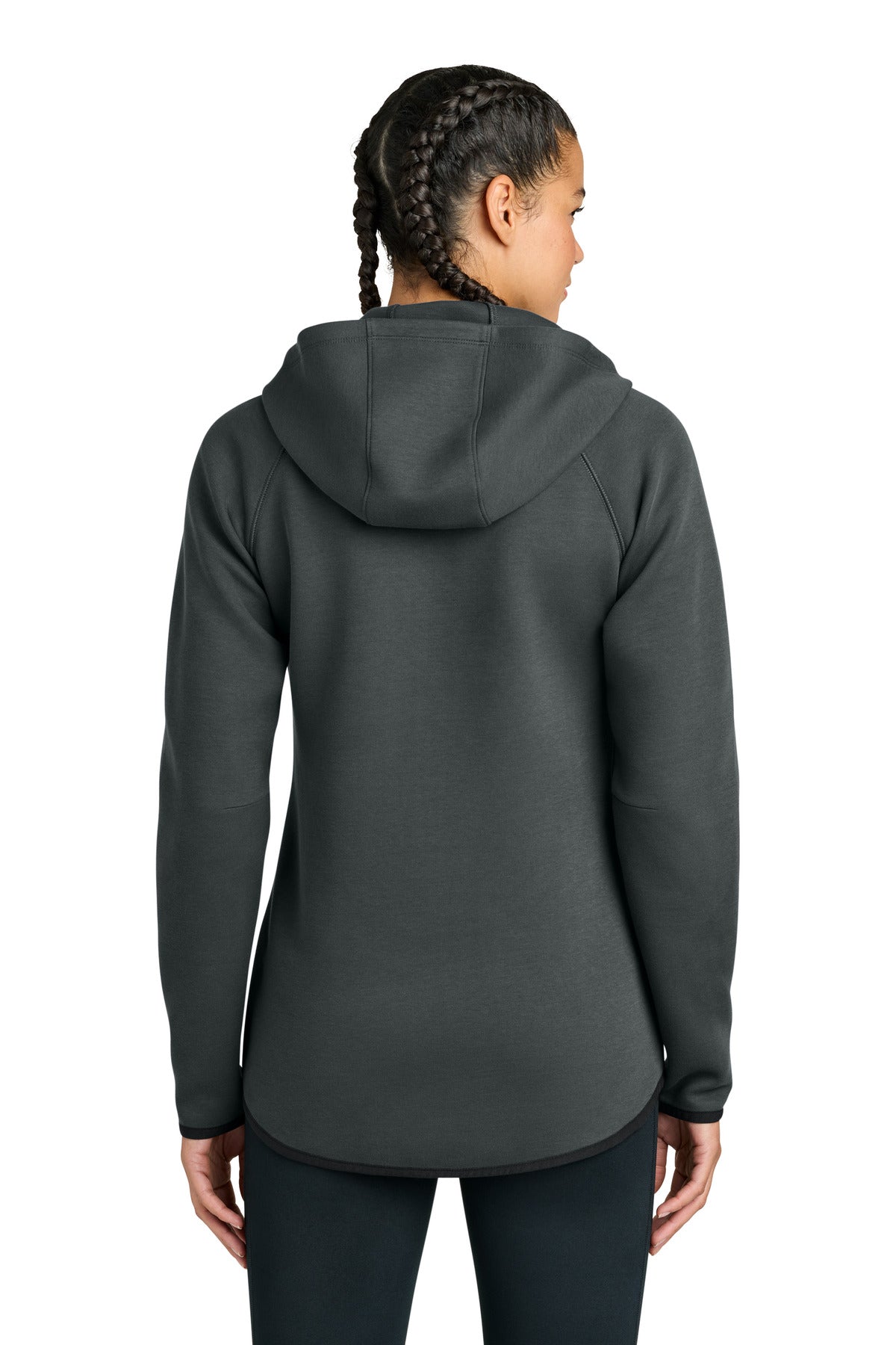 Sport-Tek Women's Phenom Full-Zip Hoodie - Iron Grey