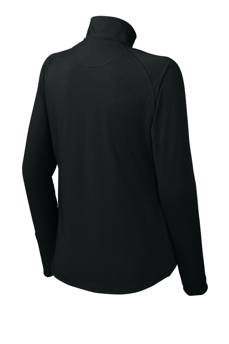 Sport-Tek Women's Sport-Wick Stretch 1/4-Zip Pullover - Black