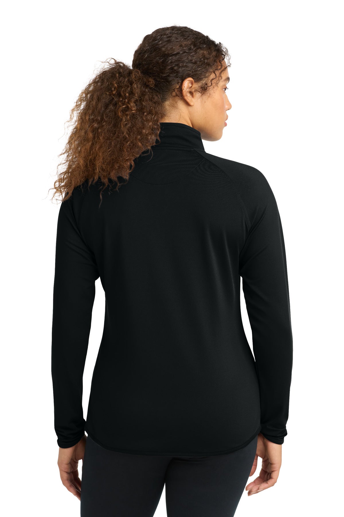 Sport-Tek Women's Sport-Wick Stretch 1/4-Zip Pullover - Black