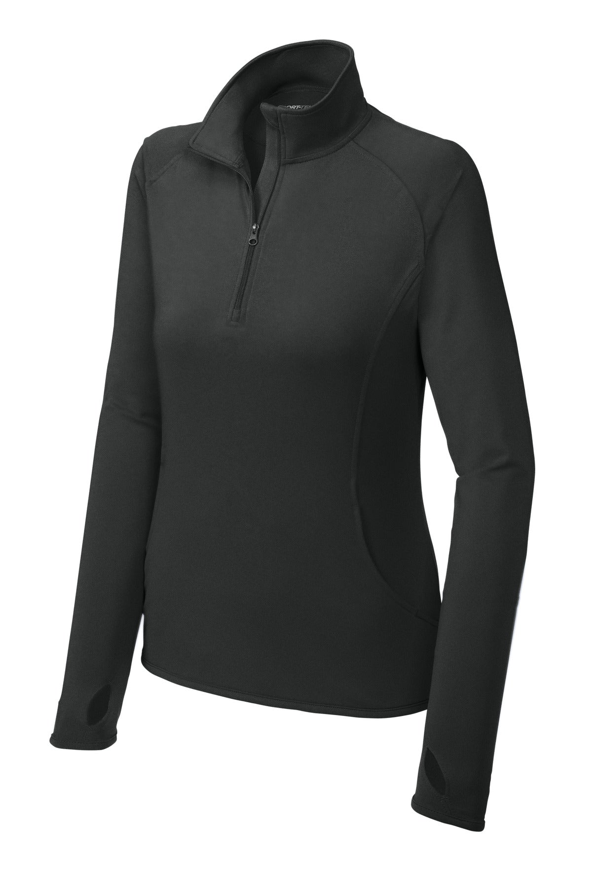 Sport-Tek Women's Sport-Wick Stretch 1/4-Zip Pullover - Charcoal Grey