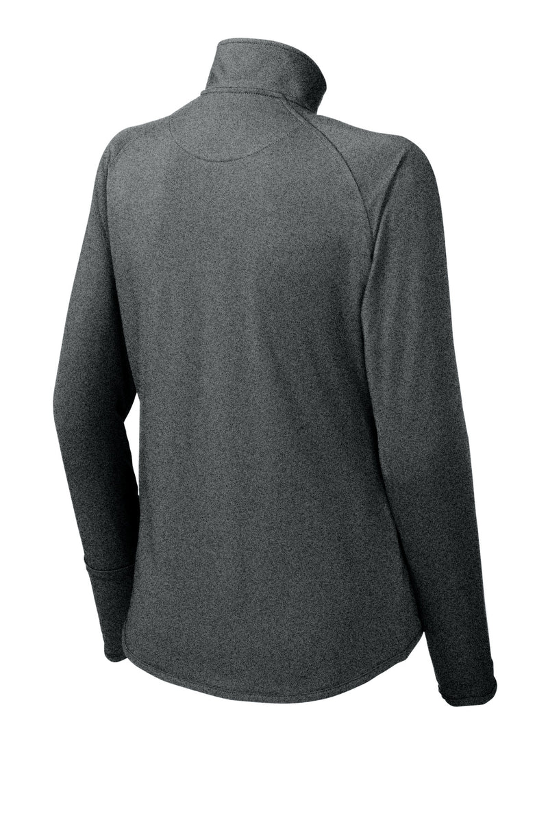 Sport-Tek Women's Sport-Wick Stretch 1/4-Zip Pullover - Charcoal Grey Heather