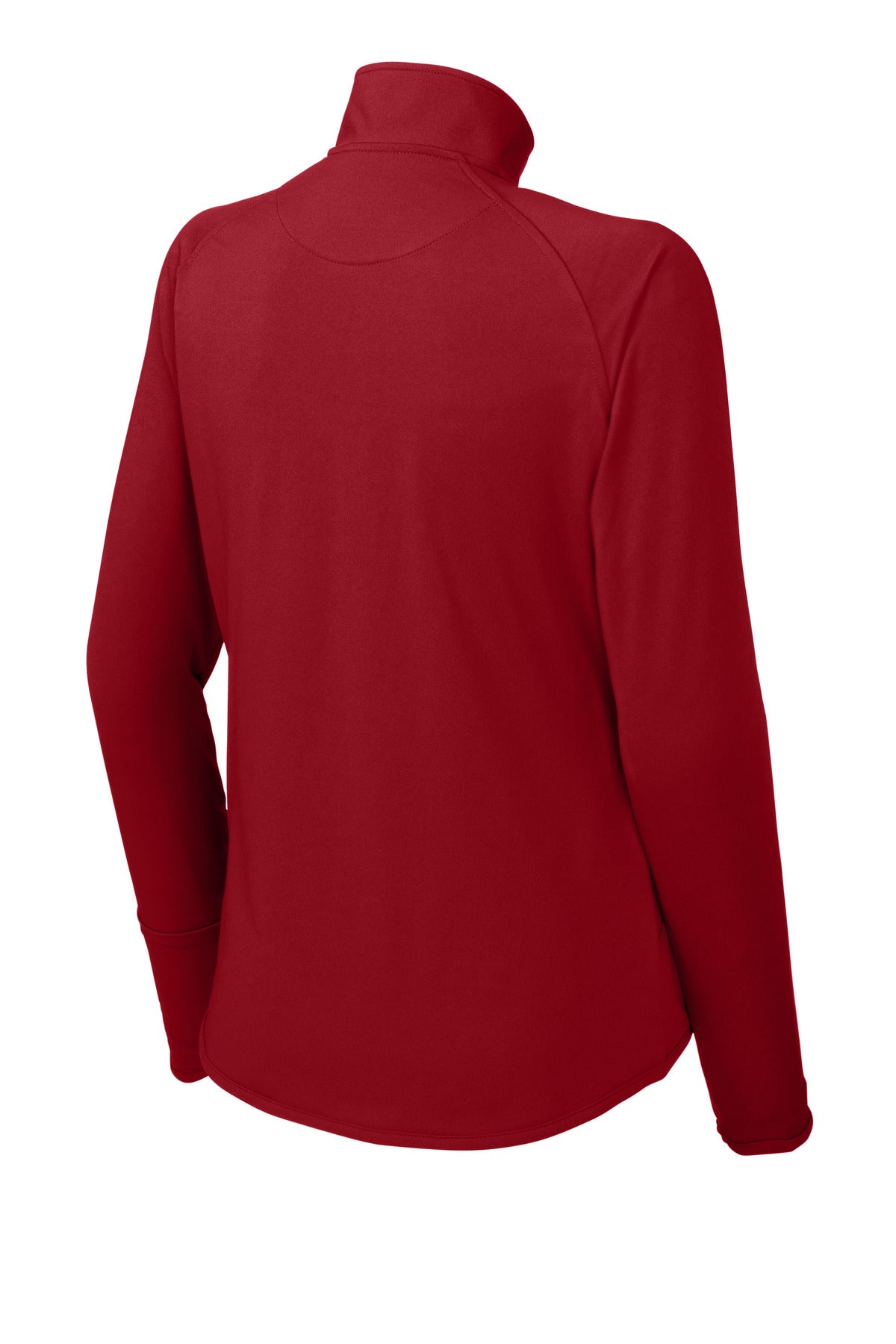 Sport-Tek Women's Sport-Wick Stretch 1/4-Zip Pullover - Deep Red