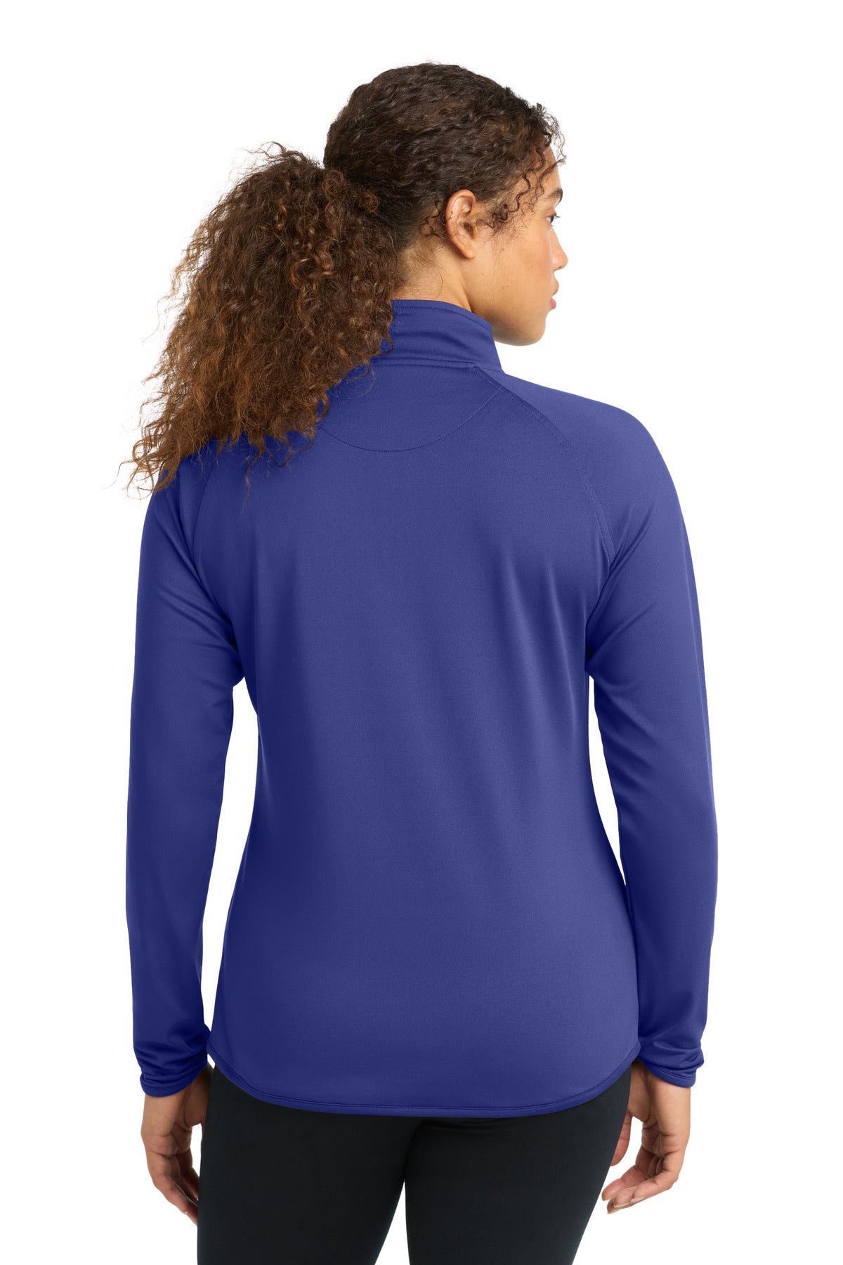 Sport-Tek Women's Sport-Wick Stretch 1/4-Zip Pullover - Iris Purple