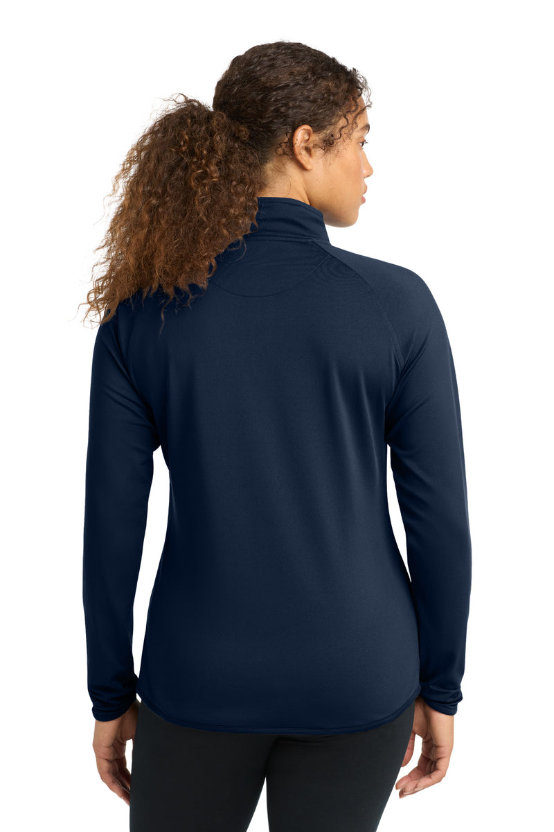 Sport-Tek Women's Sport-Wick Stretch 1/4-Zip Pullover - True Navy