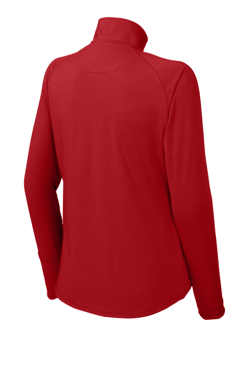 Sport-Tek Women's Sport-Wick Stretch 1/4-Zip Pullover - True Red
