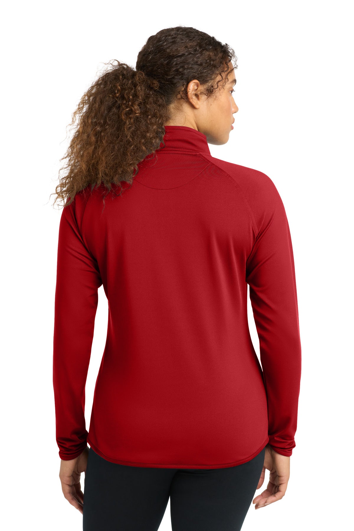 Sport-Tek Women's Sport-Wick Stretch 1/4-Zip Pullover - True Red