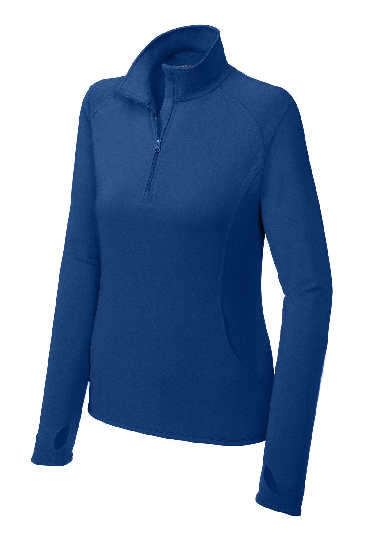Sport-Tek Women's Sport-Wick Stretch 1/4-Zip Pullover - True Royal