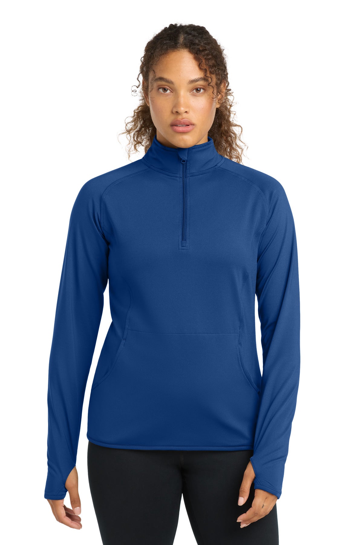 Sport-Tek Women's Sport-Wick Stretch 1/4-Zip Pullover - True Royal