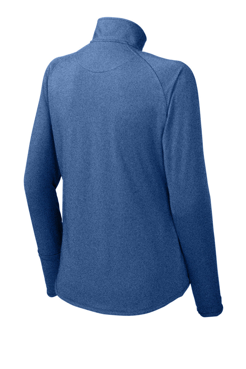 Sport-Tek Women's Sport-Wick Stretch 1/4-Zip Pullover - True Royal Heather
