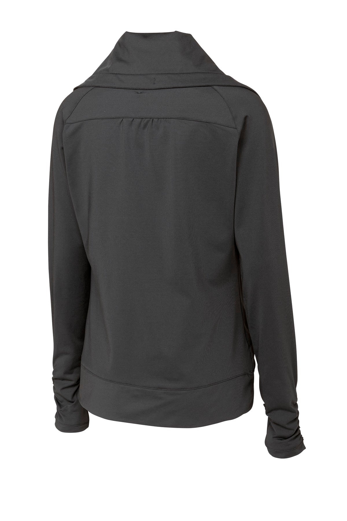 Sport-Tek Women's Sport-Wick Stretch Full-Zip Jacket - Charcoal Grey