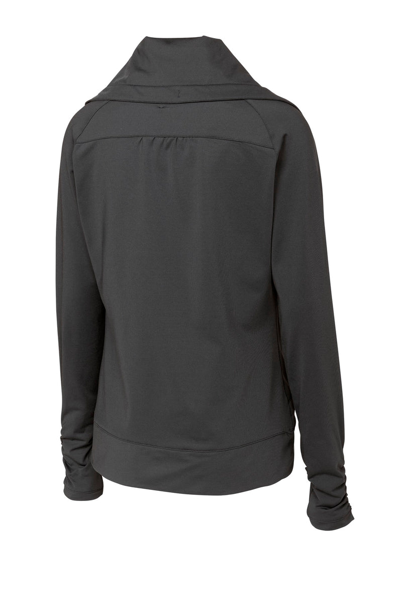 Sport-Tek Women's Sport-Wick Stretch Full-Zip Jacket - Charcoal Grey