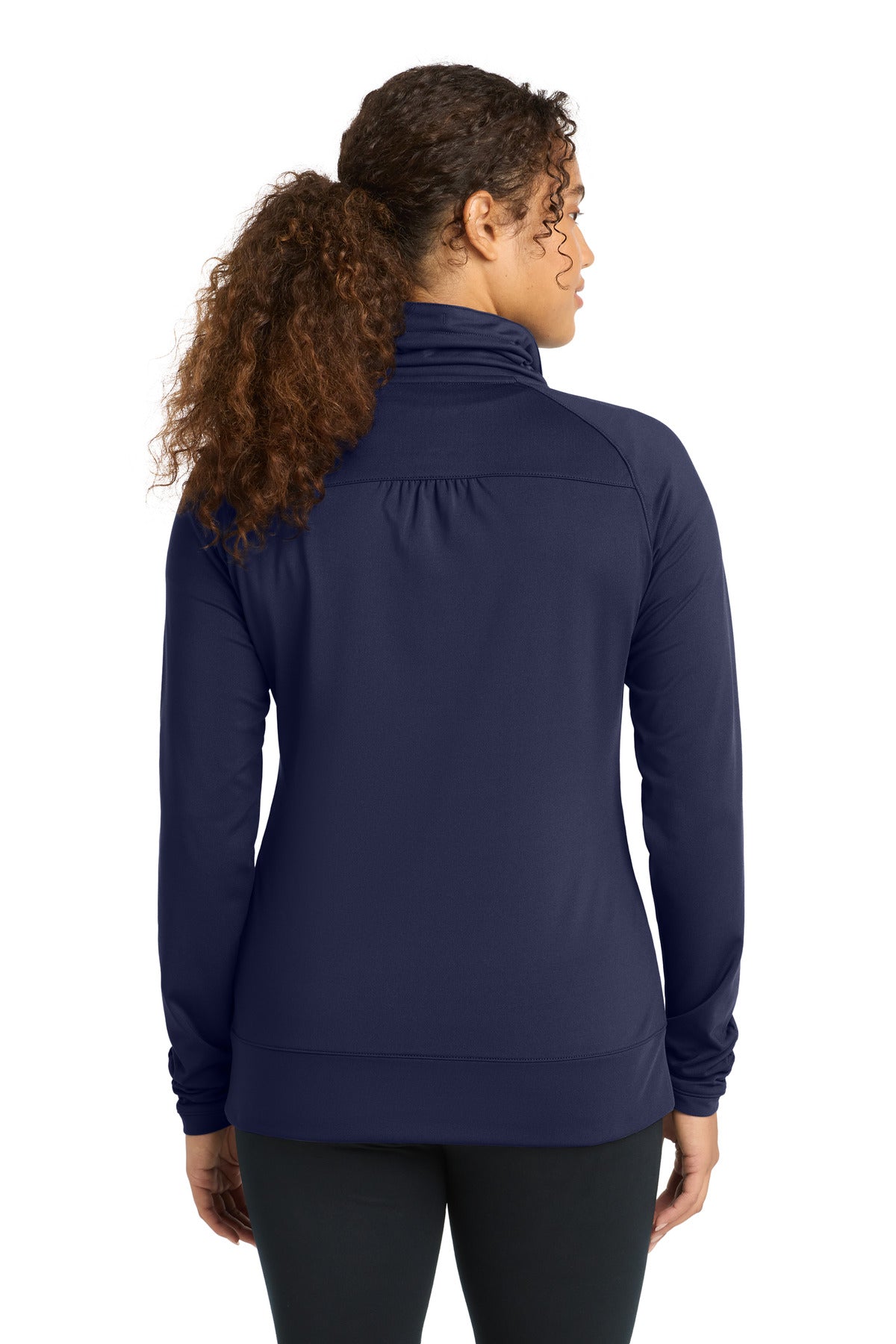 Sport-Tek Women's Sport-Wick Stretch Full-Zip Jacket - True Navy