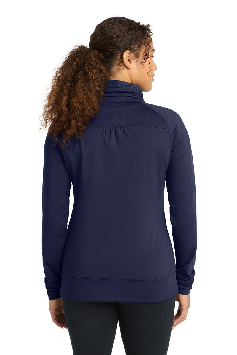 Sport-Tek Women's Sport-Wick Stretch Full-Zip Jacket - True Navy