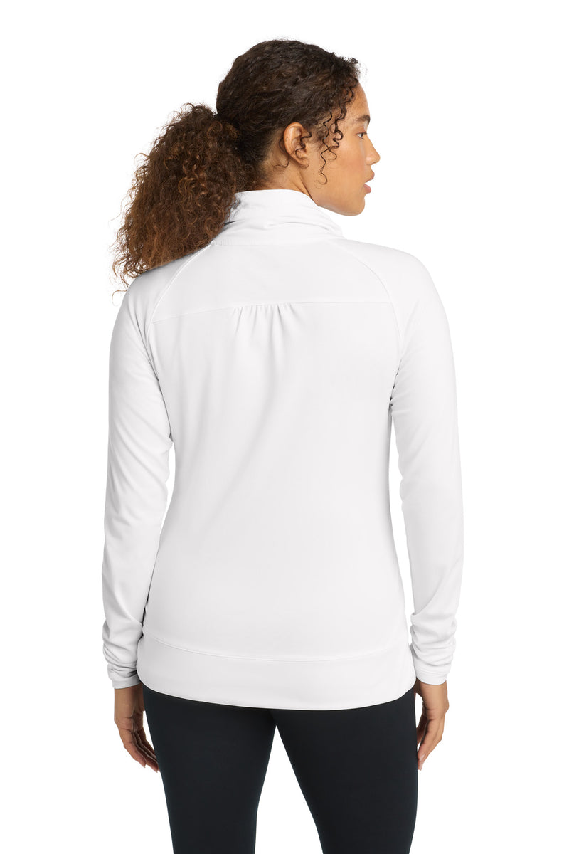 Sport-Tek Women's Sport-Wick Stretch Full-Zip Jacket - White