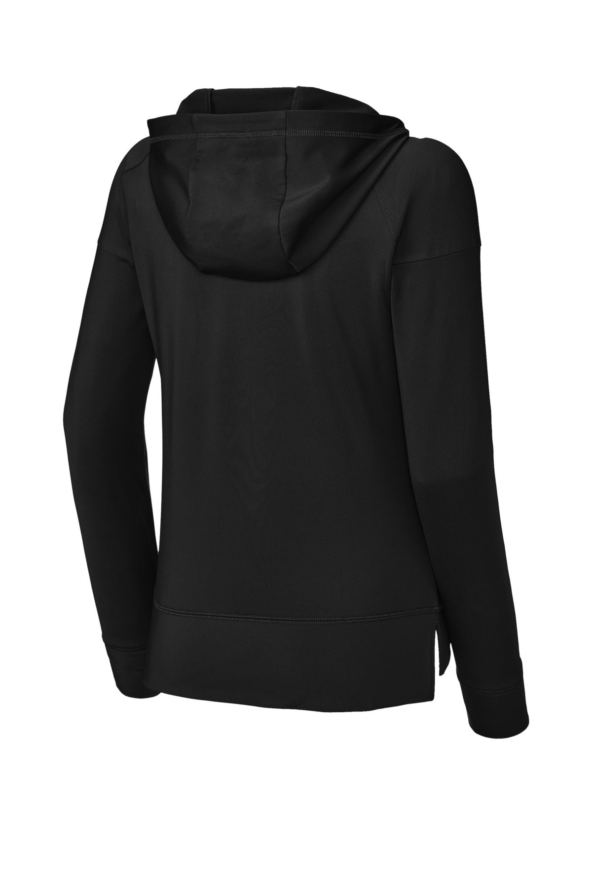 Sport-Tek Women's Sport-Wick Stretch 1/2-Zip Hoodie - Black