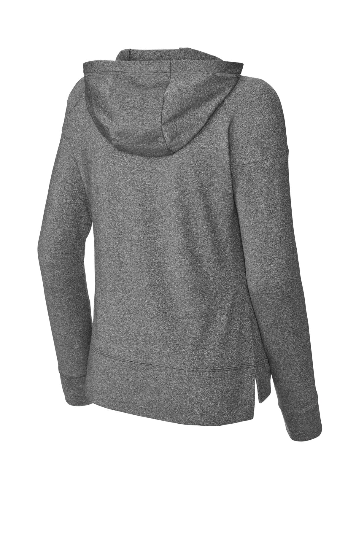 Sport-Tek Women's Sport-Wick Stretch 1/2-Zip Hoodie - Charcoal Grey Heather