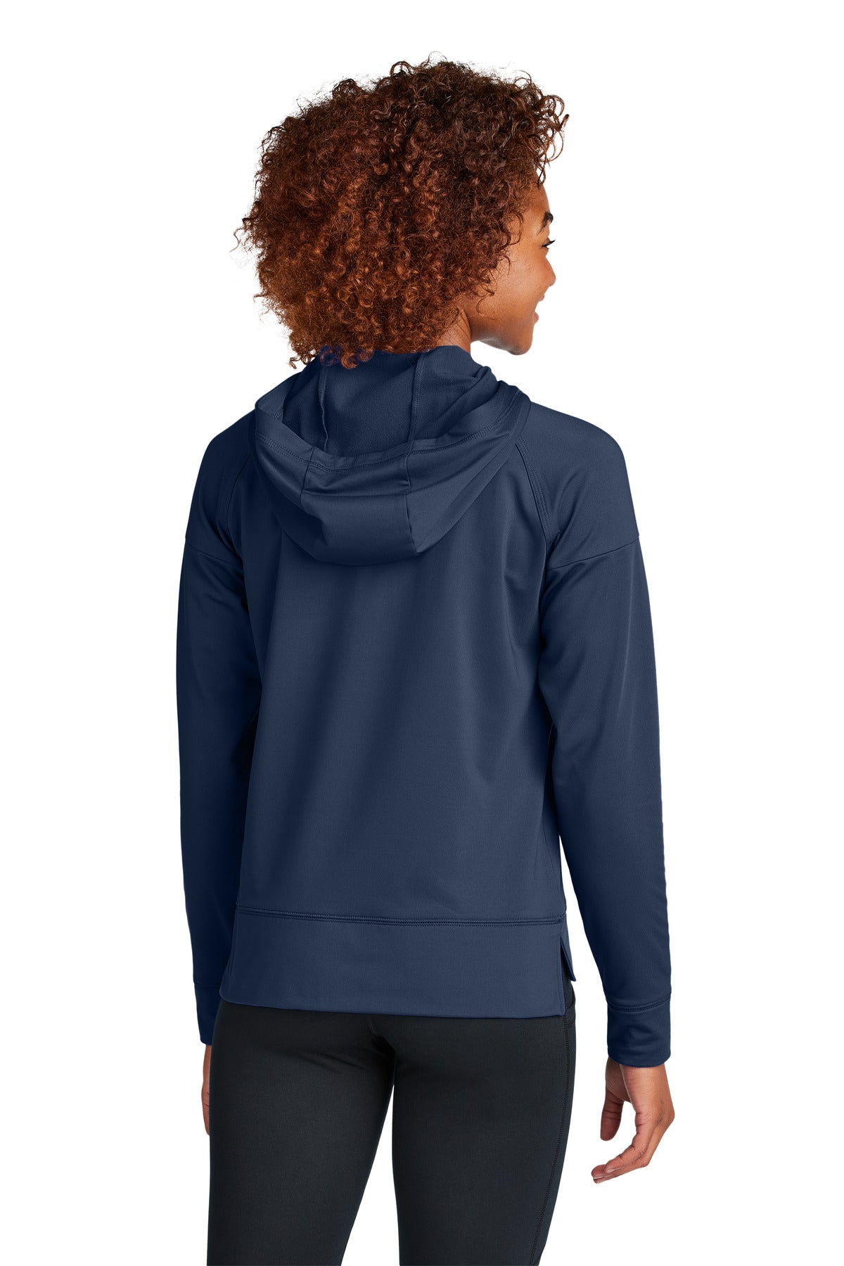 Sport-Tek Women's Sport-Wick Stretch 1/2-Zip Hoodie - True Navy