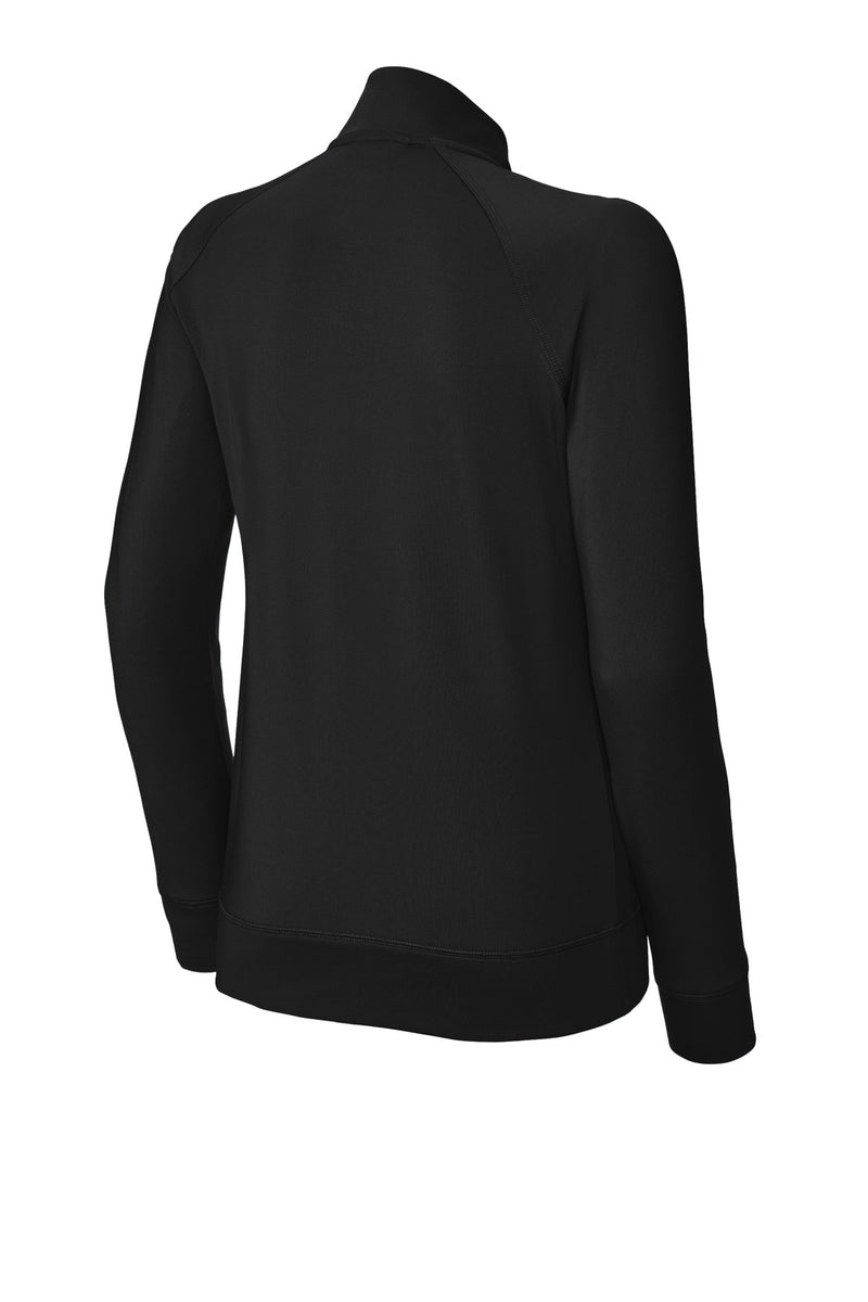 Sport-Tek Women's Sport-Wick Stretch Full-Zip Cadet Jacket - Black