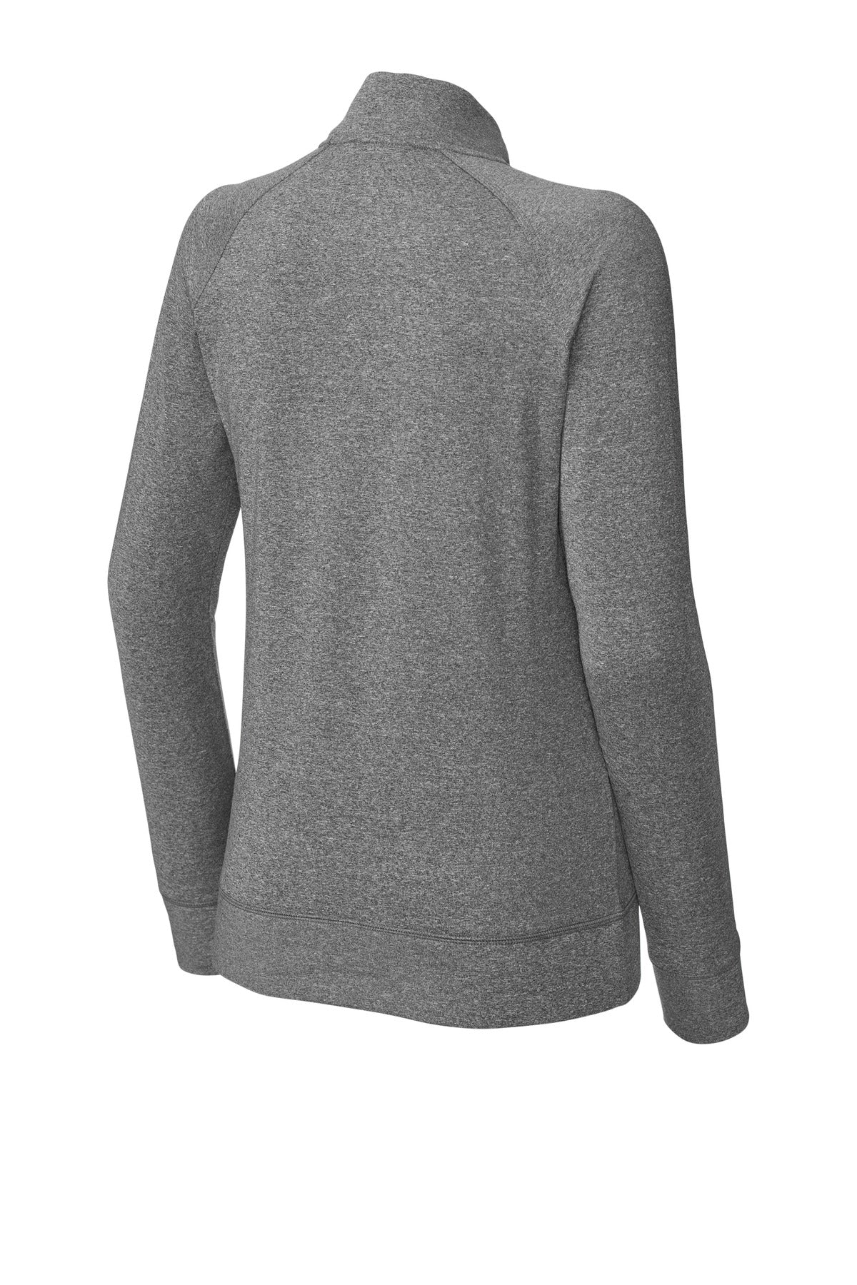 Sport-Tek Women's Sport-Wick Stretch Full-Zip Cadet Jacket - Charcoal Grey Heather