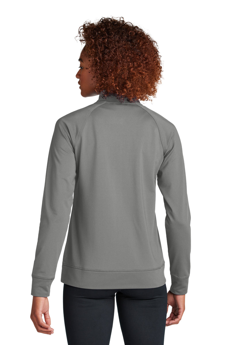 Sport-Tek Women's Sport-Wick Stretch Full-Zip Cadet Jacket - Charcoal Grey