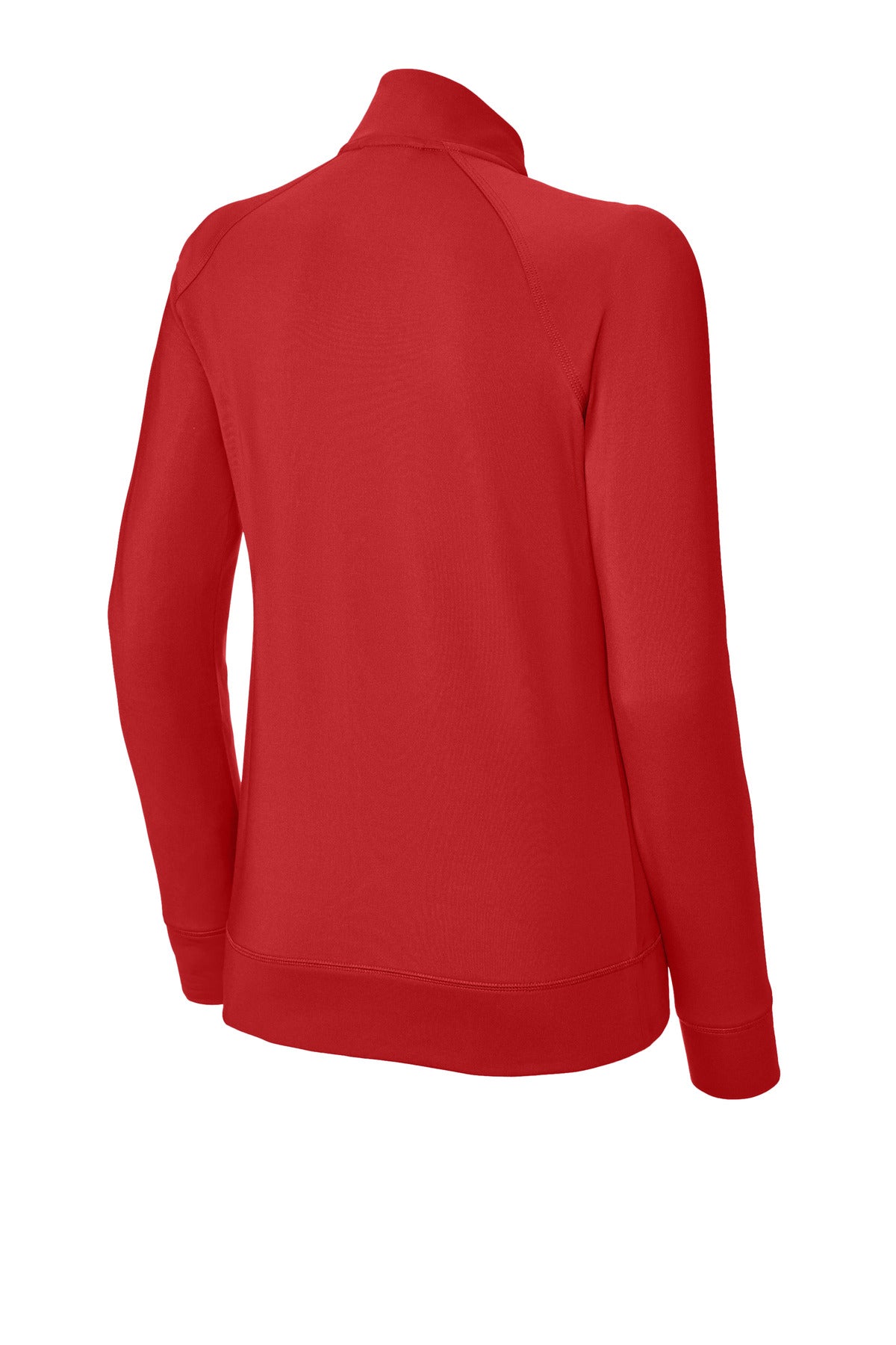 Sport-Tek Women's Sport-Wick Stretch Full-Zip Cadet Jacket - Deep Red