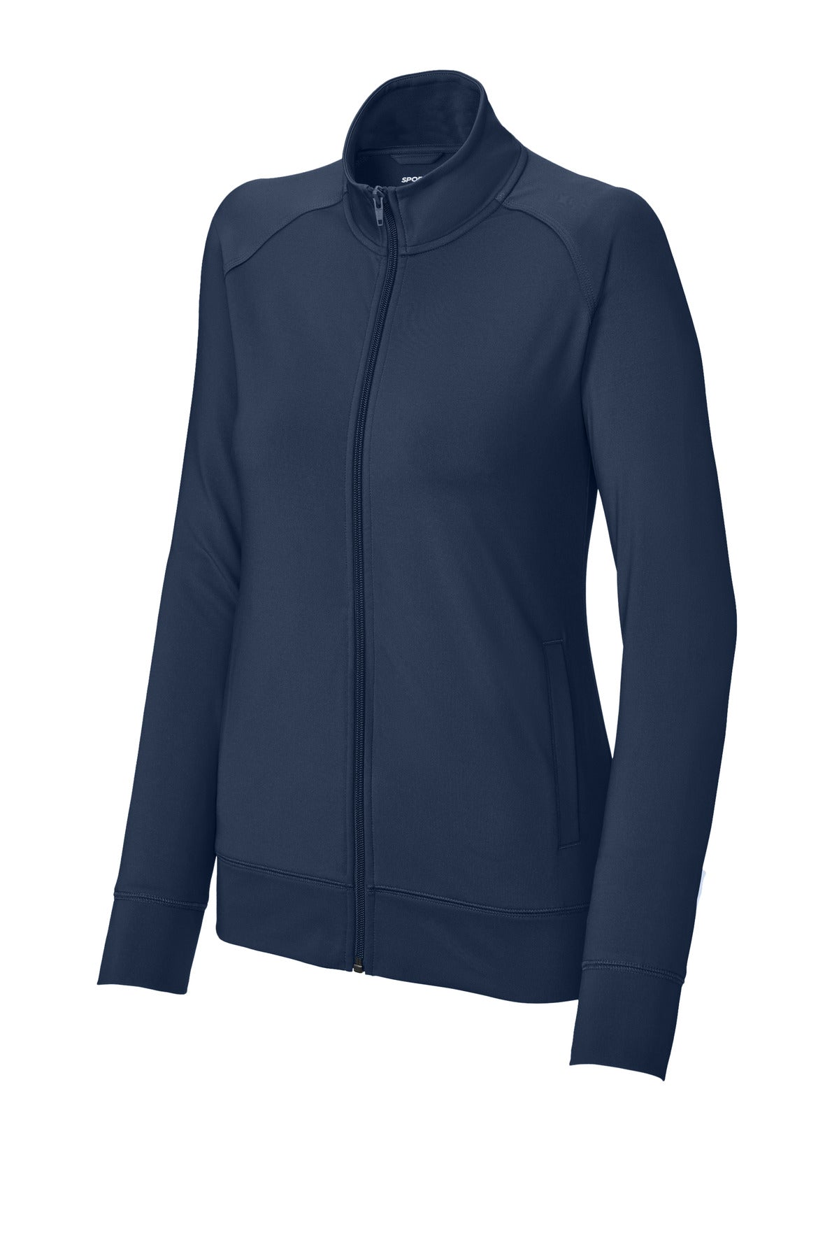 Sport-Tek Women's Sport-Wick Stretch Full-Zip Cadet Jacket - True Navy