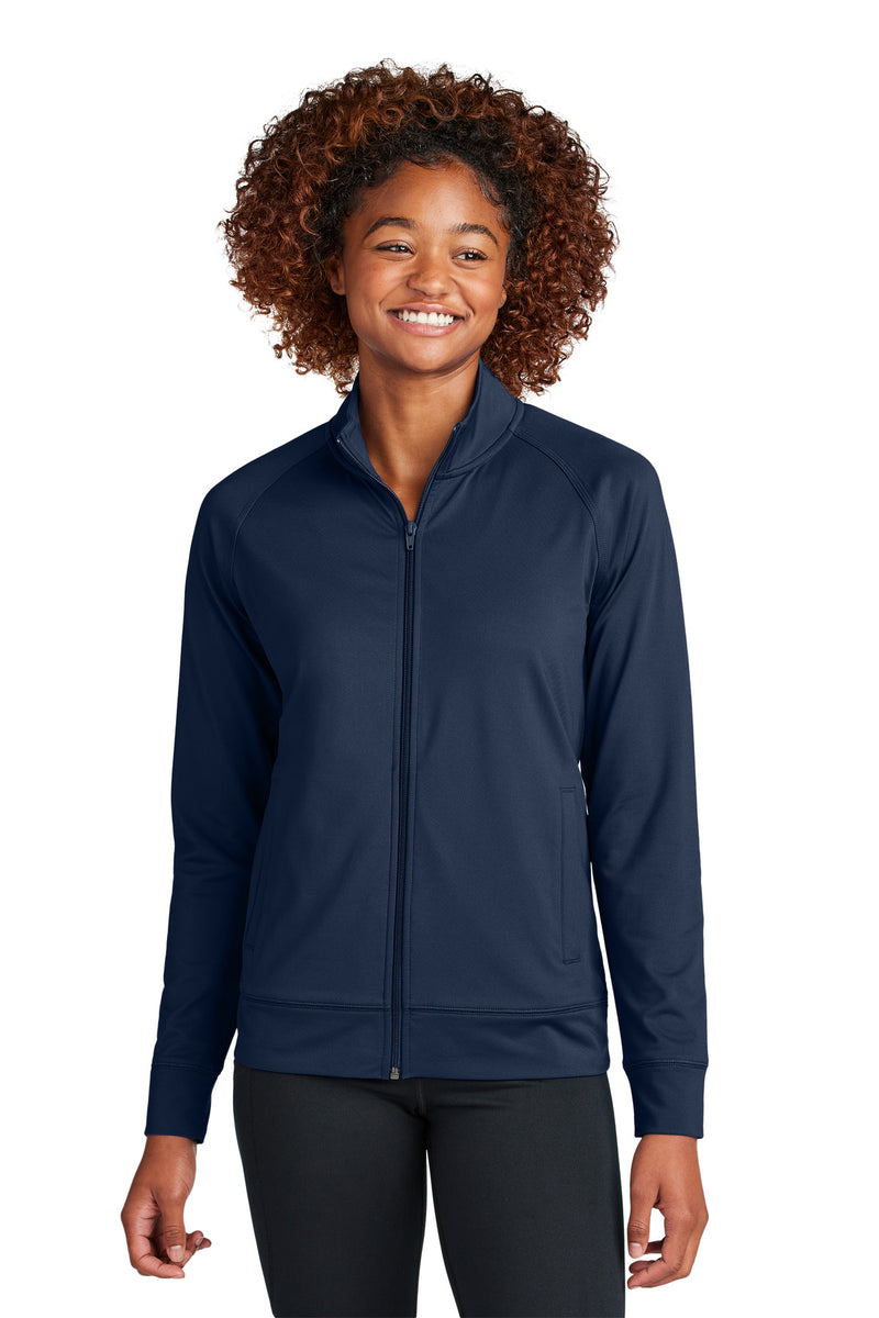 Sport-Tek Women's Sport-Wick Stretch Full-Zip Cadet Jacket - True Navy