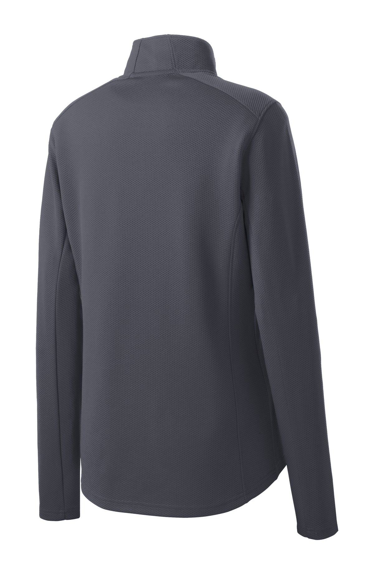 Sport-Tek Women's Sport-Wick Textured 1/4-Zip Pullover - Iron Grey