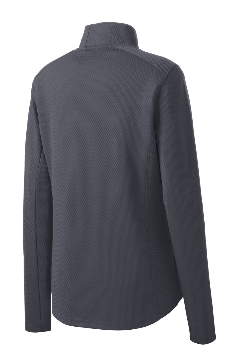 Sport-Tek Women's Sport-Wick Textured 1/4-Zip Pullover - Iron Grey