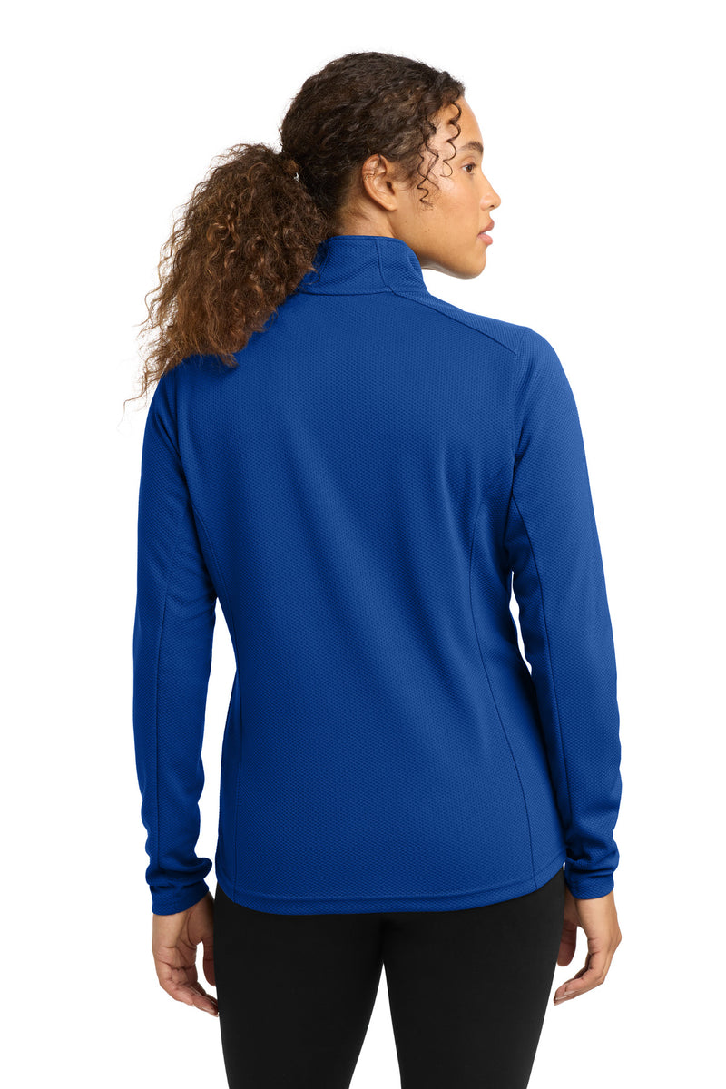 Sport-Tek Women's Sport-Wick Textured 1/4-Zip Pullover - True Royal