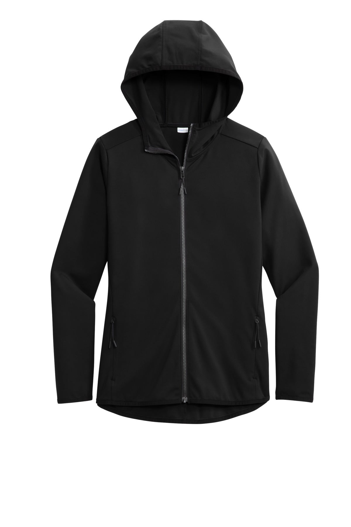 Sport-Tek Women's Circuit Hooded Full-Zip - Deep Black
